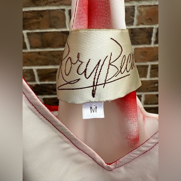 Rory Beca Women's Tie Dye Racer back‎ drawstring Mini dress M - Picture 3 of 4